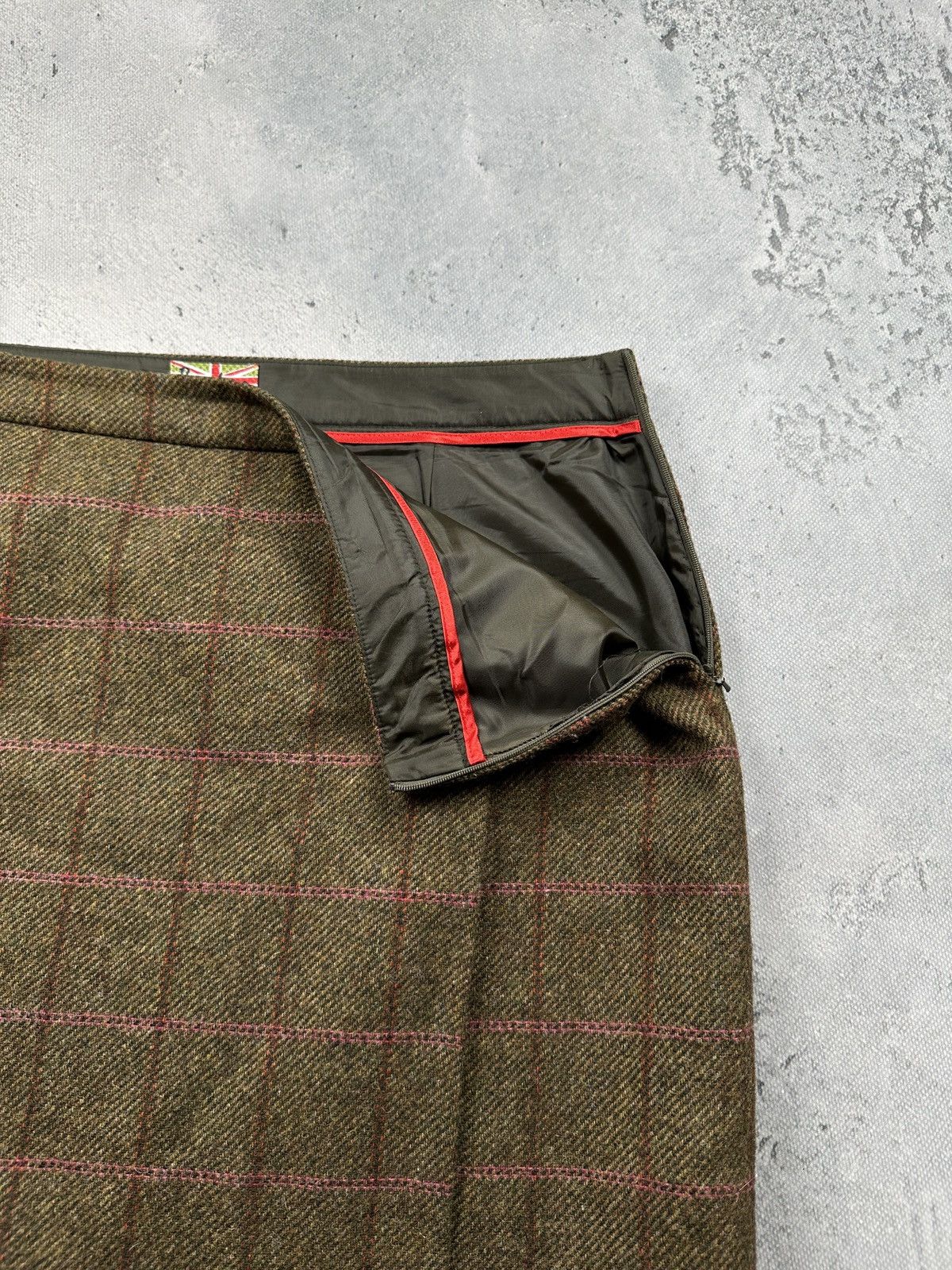 Boden Vintage Boden Moon British Tweed Wool Wrap Skirt Countrycore Size 36" / US 14 / IT 50 - 6 Thumbnail