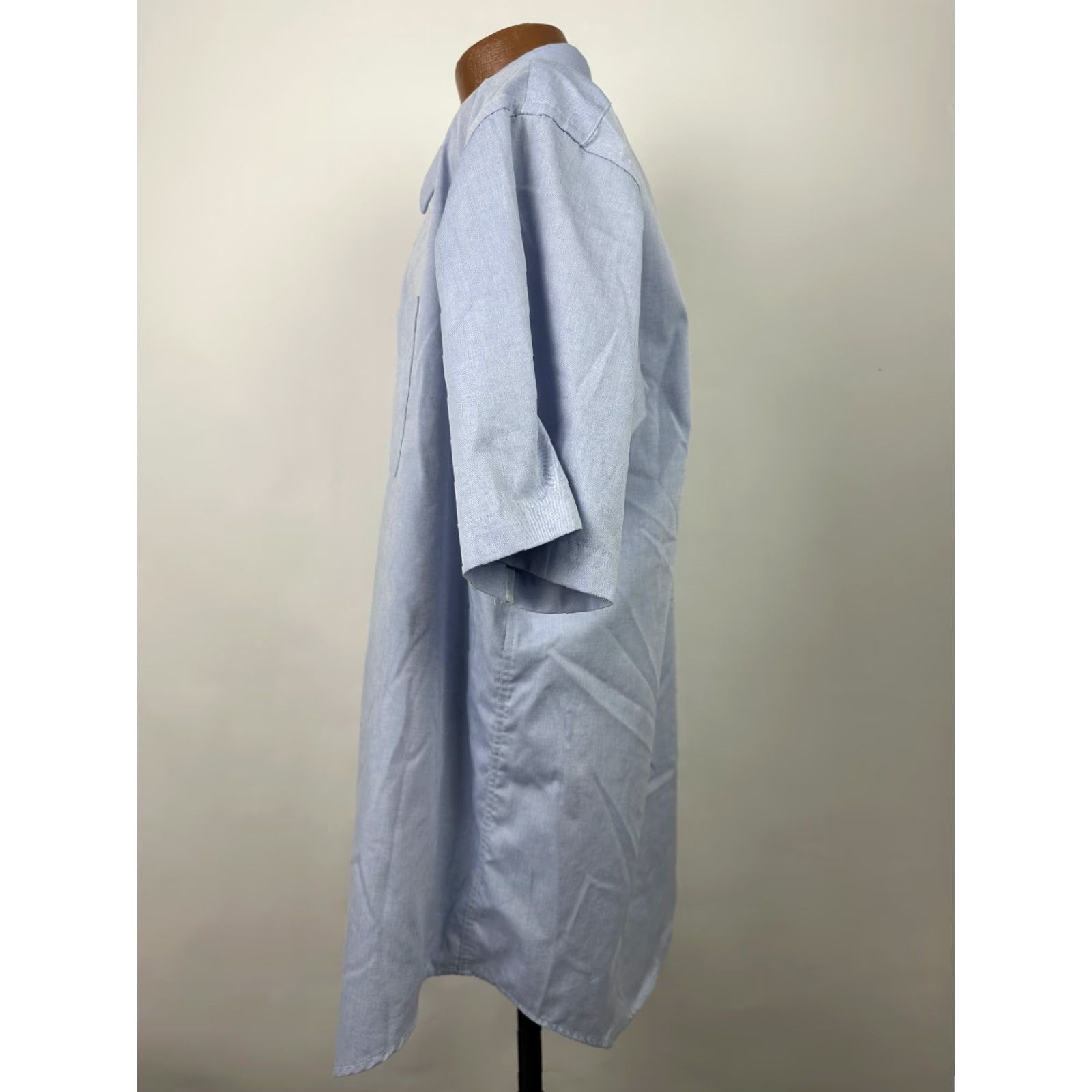 Roundtree & Yorke VINTAGE Roundtree & Yorke Oxford Shirt Men 2XL Button-Up Short Sleeve Blue 90s Wrinkle Resistant Pockets Preppy 90s Mens Size US XXL / EU 58 / 5 - 5 Thumbnail