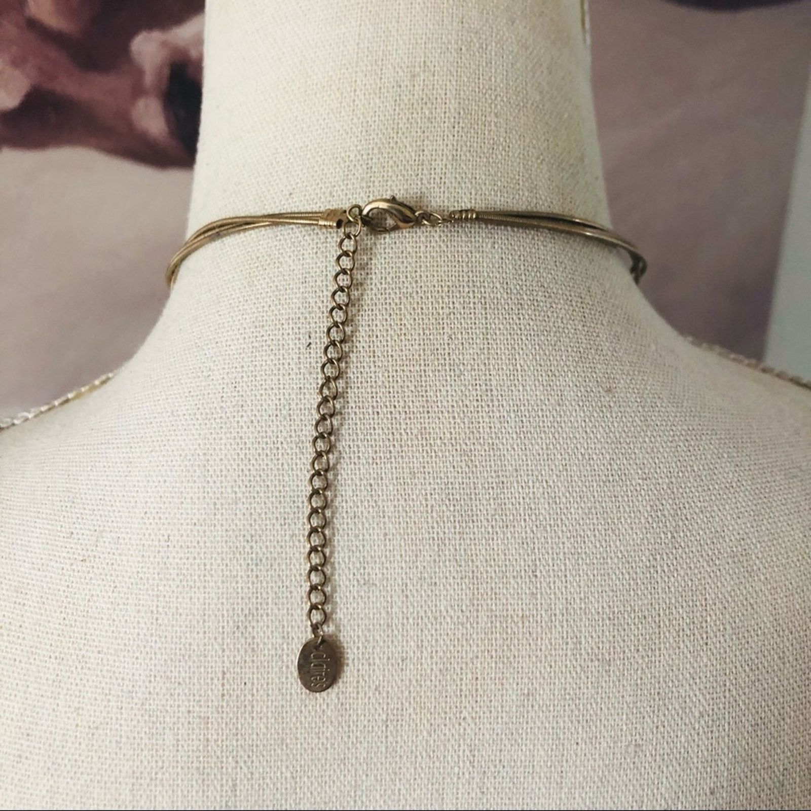 Jewelry Claire’s gold triple strand chain bar accent necklace Size ONE SIZE - 4 Thumbnail