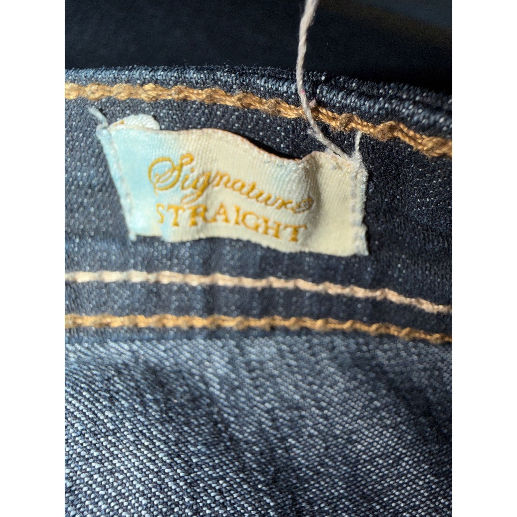 U.S. Polo Assn. US Polo Assn Straight Dark Wash Blue Denim Jeans Yellow Stit Size 30" / US 8 / IT 44 - 5 Thumbnail