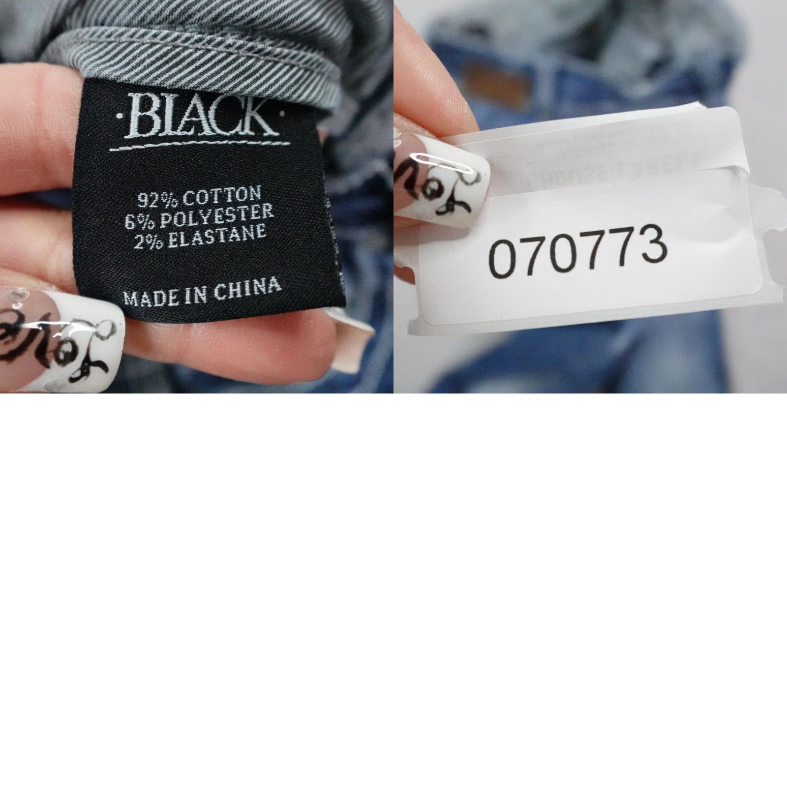 Buckle Black Buck le Black Jeans Womens 27R Blue Denim Straight Leg Slim Fit No 3 Stretch BKE Size 27" / US 4 / IT 40 - 9 Thumbnail