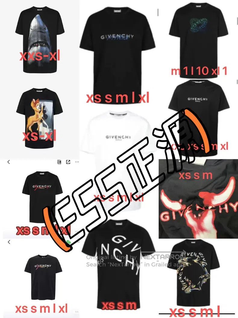 Givenchy Givenchy Shark Short Sleeve Size US S / EU 44-46 / 1 - 9 Thumbnail