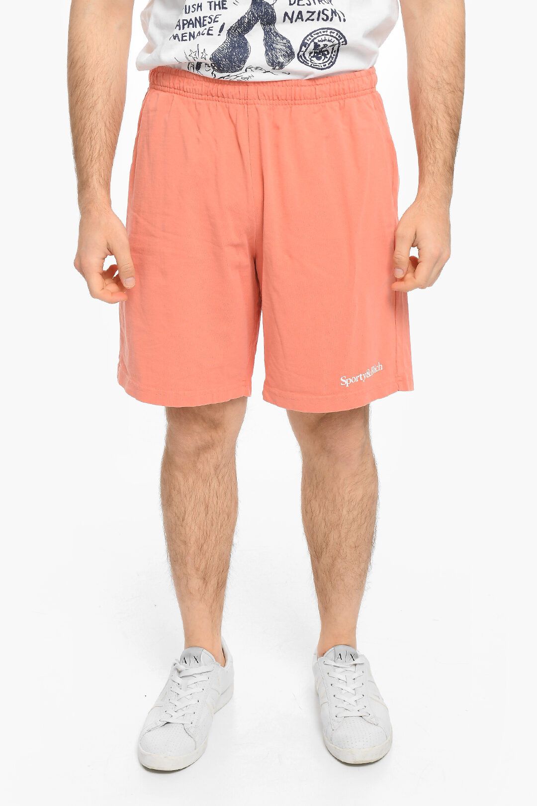 image of Sporty Rich Og1Mm0524 3 Pockets Cotton Short In Pink, Men's (Size 30)