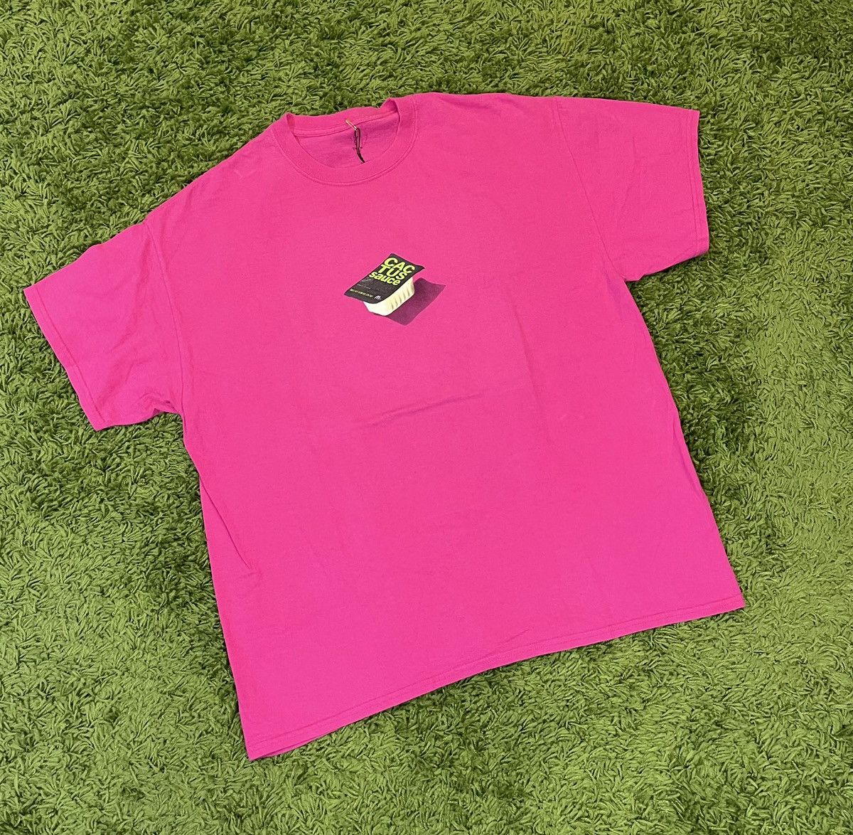 Travis Scott Travis Scott McDonalds Cactus Sauce Pink Tee Size Large New Size US L / EU 52-54 / 3 - 2 Thumbnail