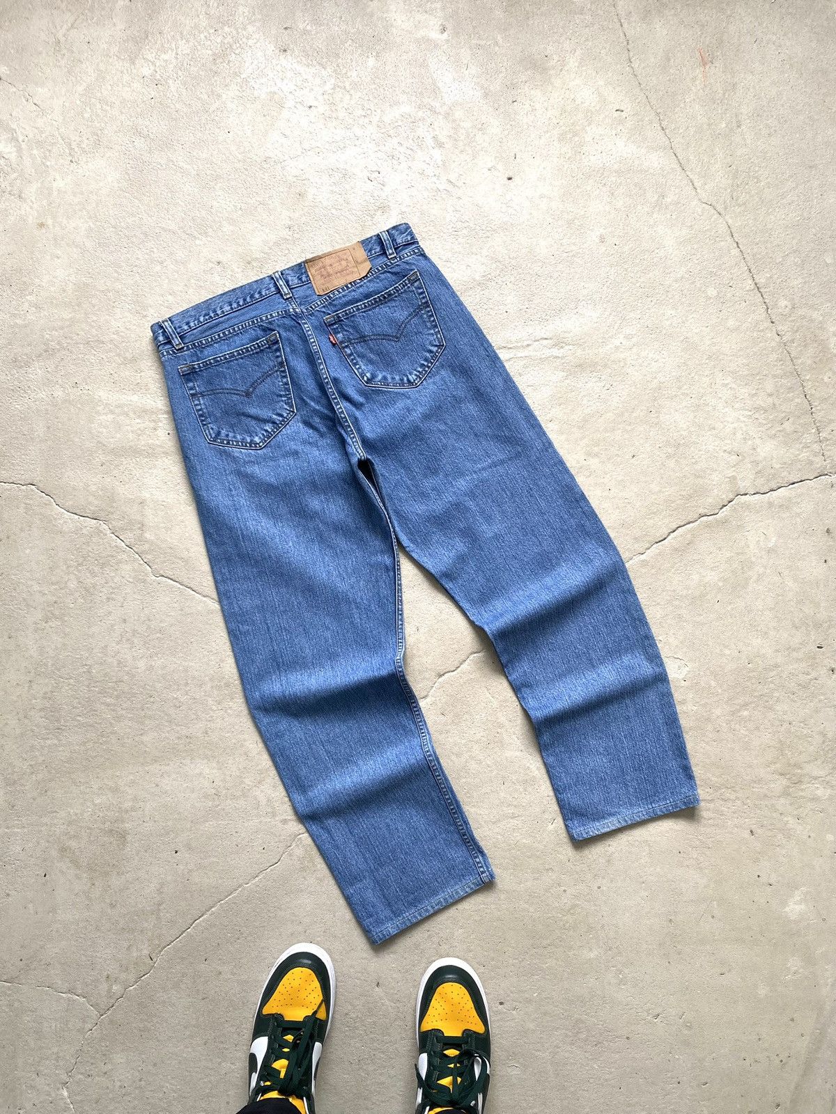 Levi's Vintage 90s Levi's 501 Washed Blue Denim Jeans Size US 34 / EU 50 - 10 Thumbnail