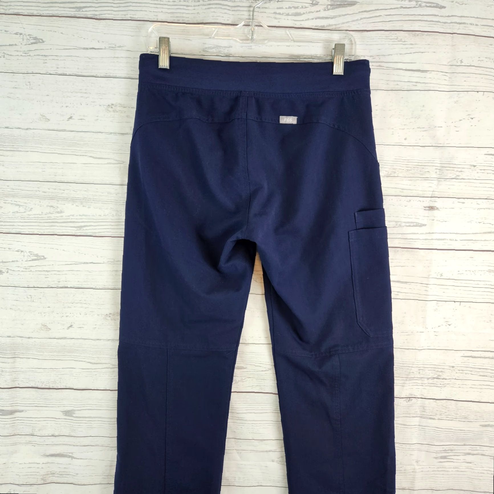 Vintage VINTAGE Figs Technical Collection Womens Scrub Pants Small Blue Mid Rise Drawstring Size 28" / US 6 / IT 42 - 4 Thumbnail