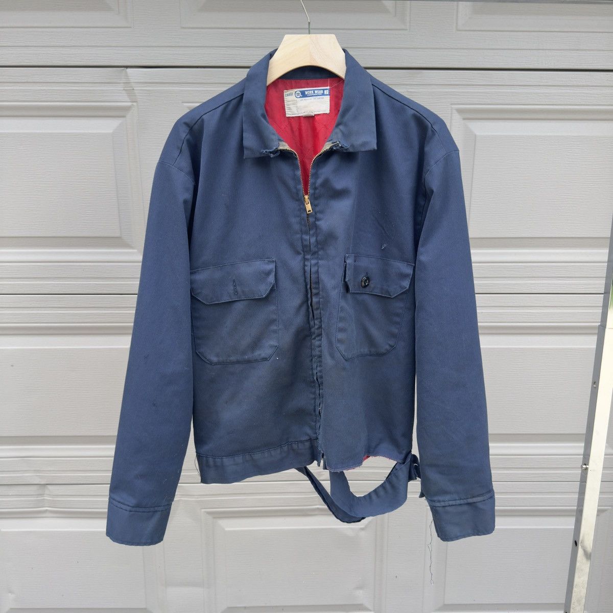 Vintage Thrashed Faded Distressed Union Made Work Jacket ERD Grunge Size US L / EU 52-54 / 3 - 1 Thumbnail