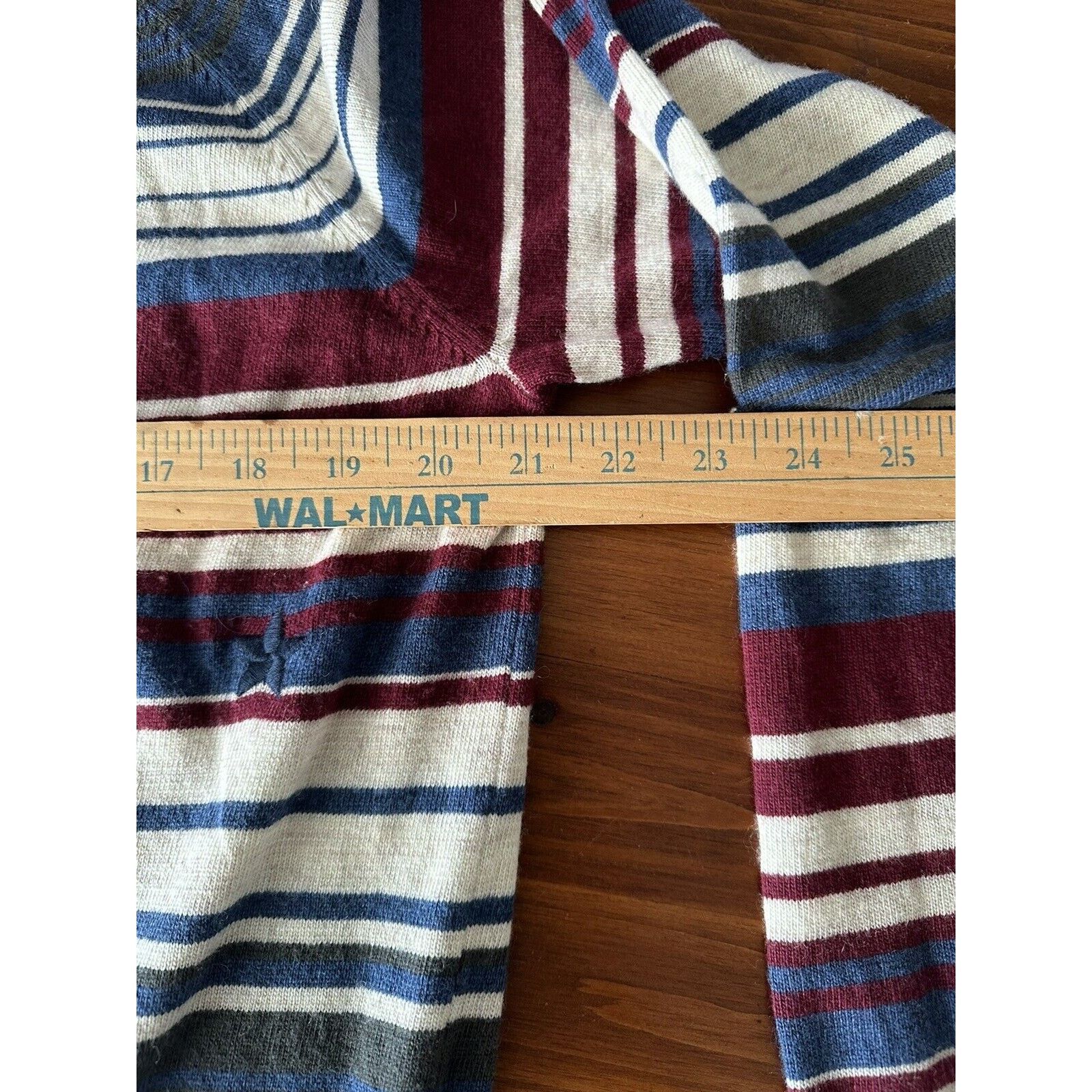 Ariat ARIAT Women's Fonda Sweater, Large Blue. Red Stripe w/Stars Size L / US 10 / IT 46 - 5 Thumbnail
