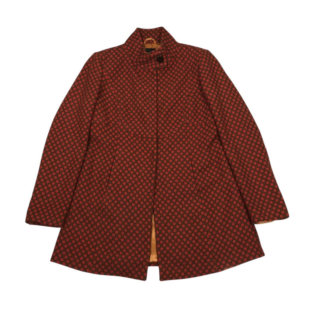 Benetton 🔥BUTTON WOOL POLKADOT DESIGN STILE BENETTON JACKET Size M / US 6-8 / IT 42-44 - 1 Thumbnail