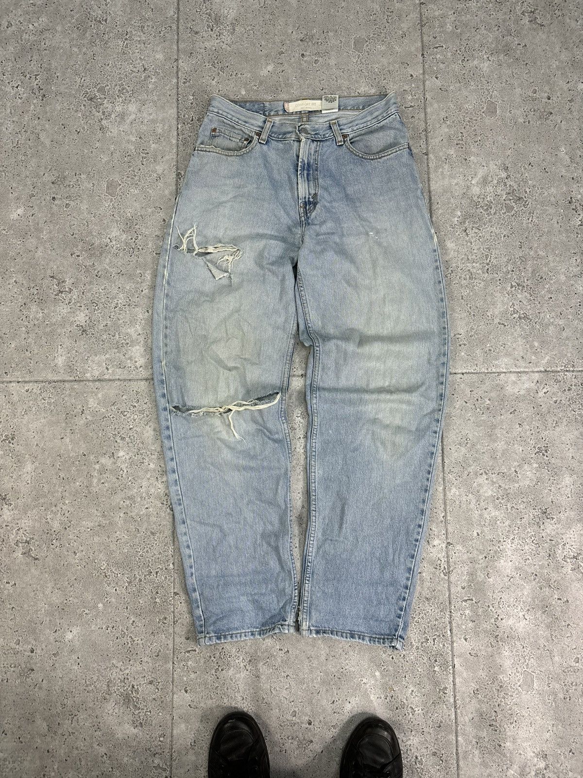 Japanese Brand × Levi's Dirty Distressed Faded Levis 560 Denim Pants Japan Vintage Size US 32 / EU 48 - 3 Thumbnail