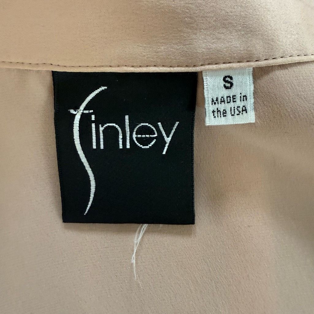 Other Finley Lindy 100% Silk Blouse Knot Front Wine Bar Blush Pink Size S / US 4 / IT 40 - 7 Thumbnail