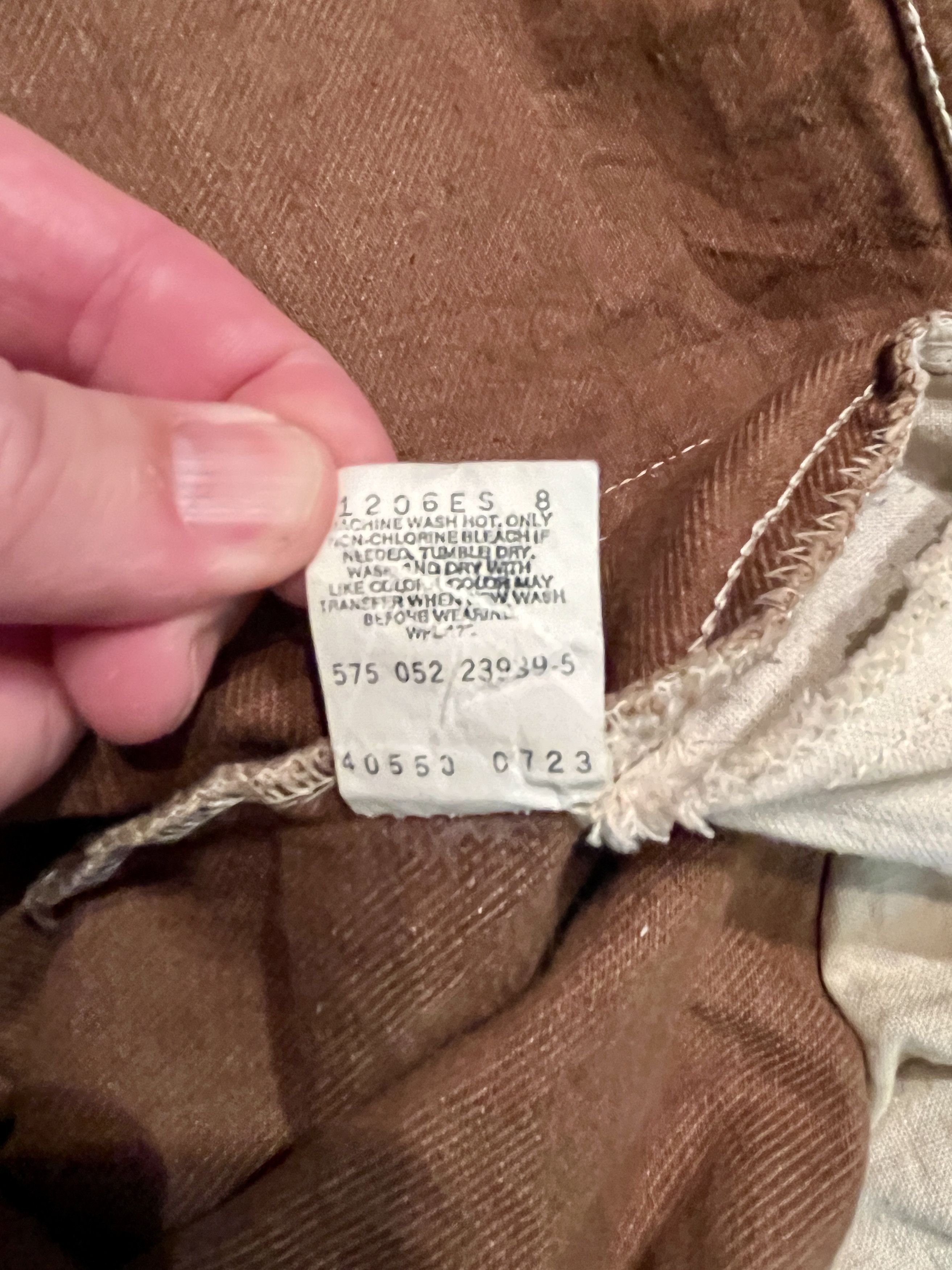 Levi's Vintage Clothing Vtg Levi’s 550 Made in USA Brown Denim Relaxed Fit 34x32 Size US 34 / EU 50 - 11 Thumbnail