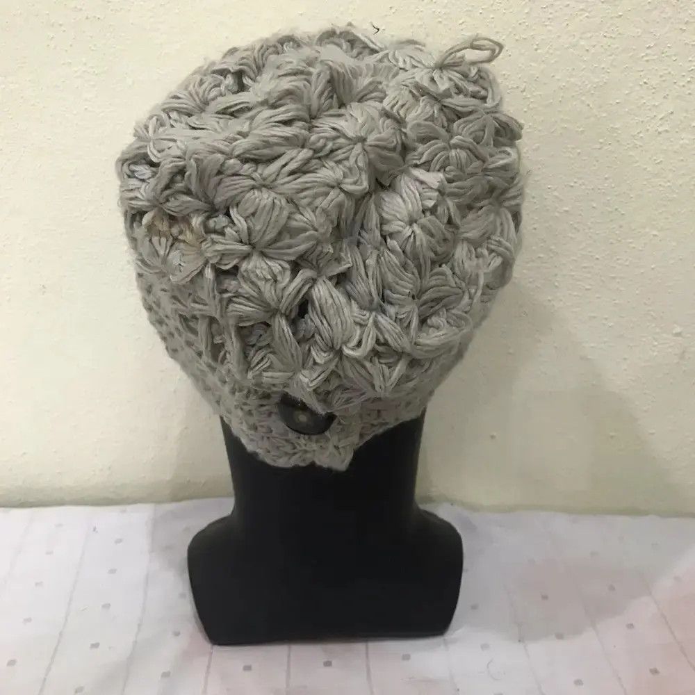 Japanese Brand × Vintage Blue Bleuet Knit Beanie Hat Size ONE SIZE - 4 Thumbnail