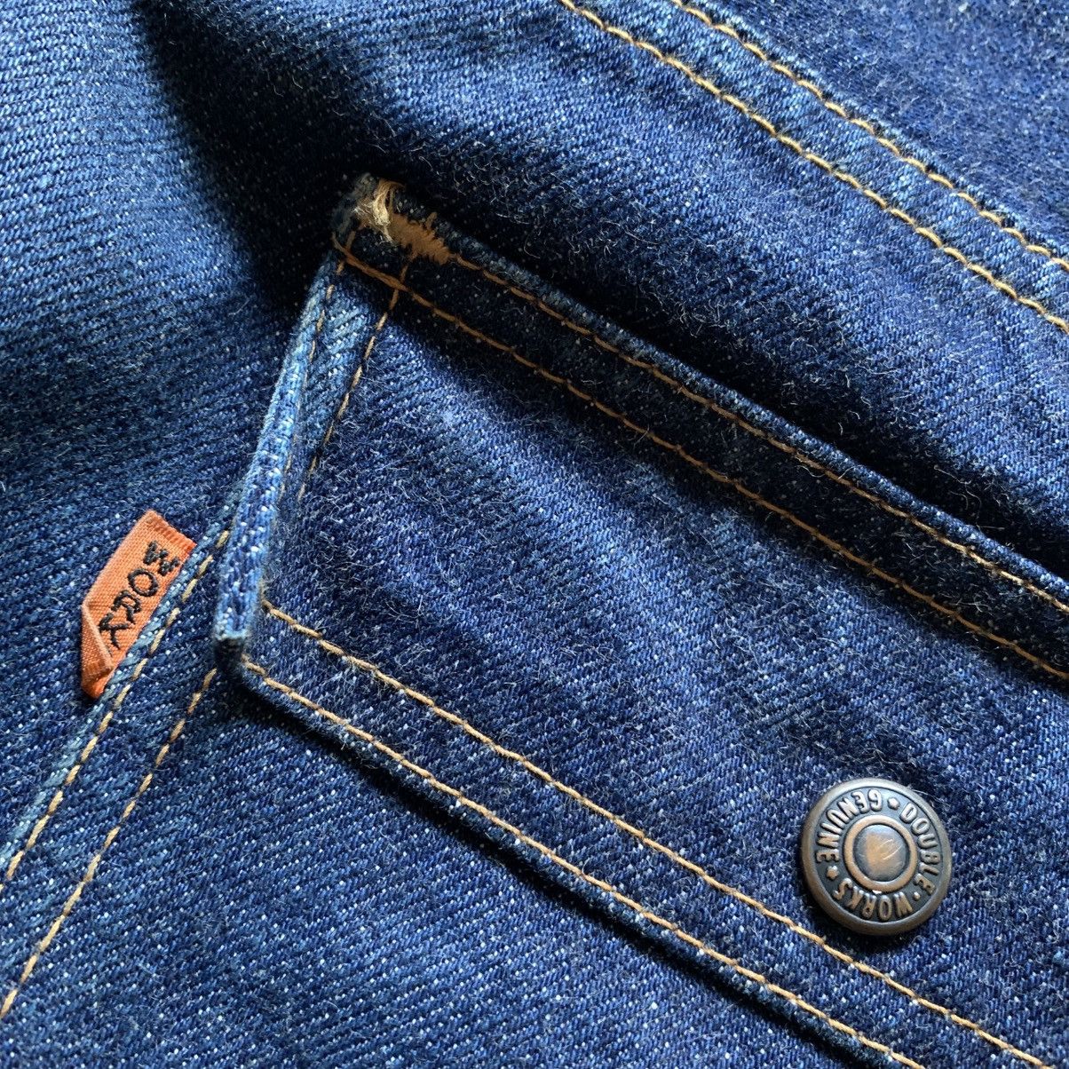 Japanese Brand Vtg 90s Dubble Works Union Made Bush Pants Selvedge Denim Size US 34 / EU 50 - 10 Thumbnail