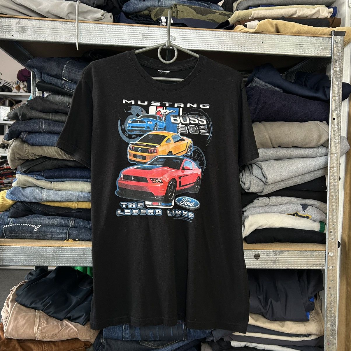 Mustang Vintage Ford Mustang Big Logo Racing 2000’s tee size M Size US M / EU 48-50 / 2 - 1 Thumbnail