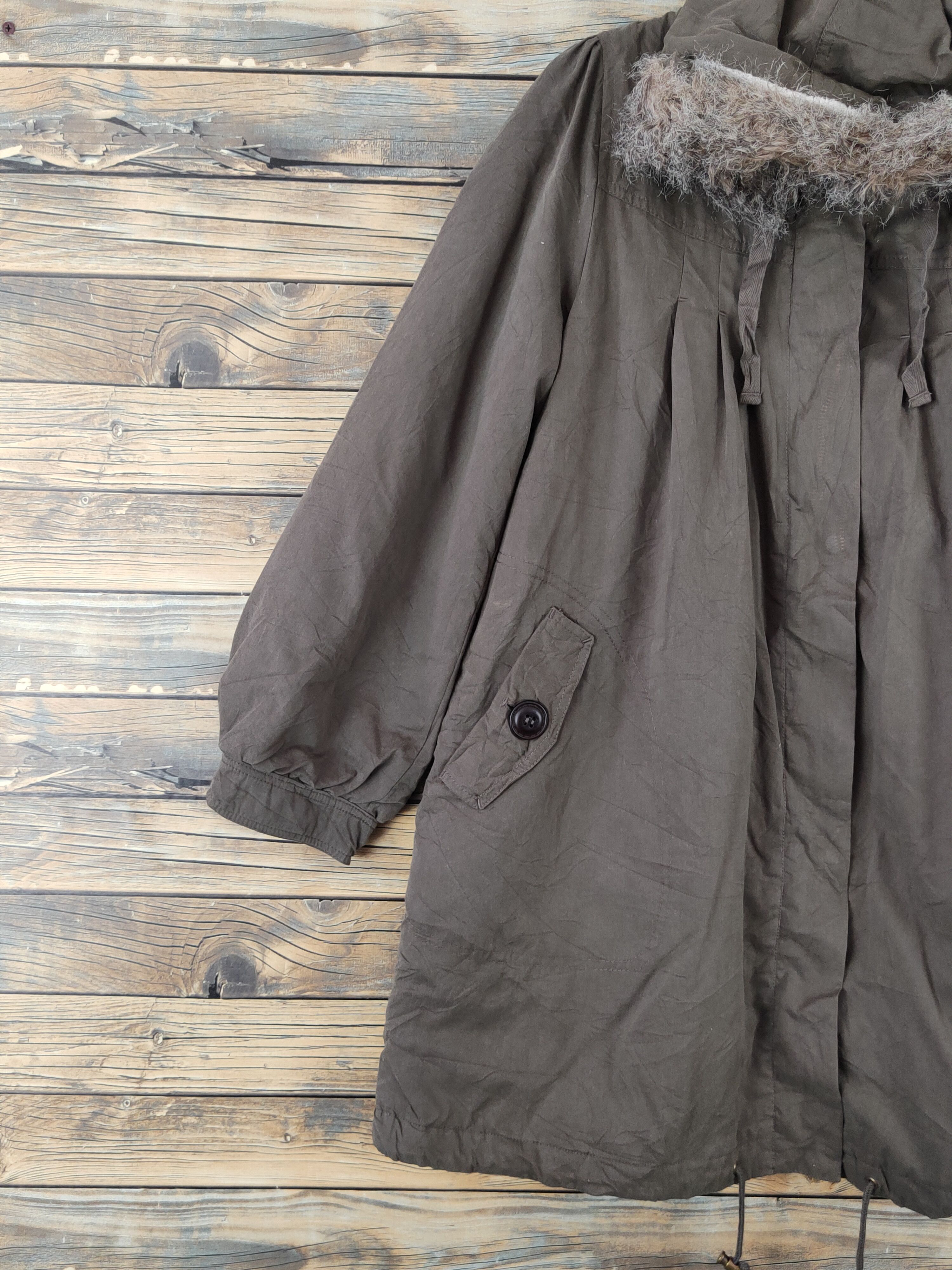 Japanese Brand × Vintage Vintage Winter Stuff UJ Contempo Olive Hoodie Sweater Coats Size M / US 6-8 / IT 42-44 - 3 Thumbnail