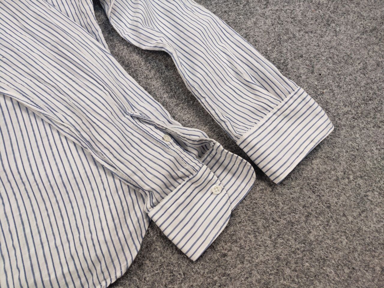 Glanshirt Glanshirt Japan Design Blue/White Striped button Shirt Size US M / EU 48-50 / 2 - 14 Thumbnail