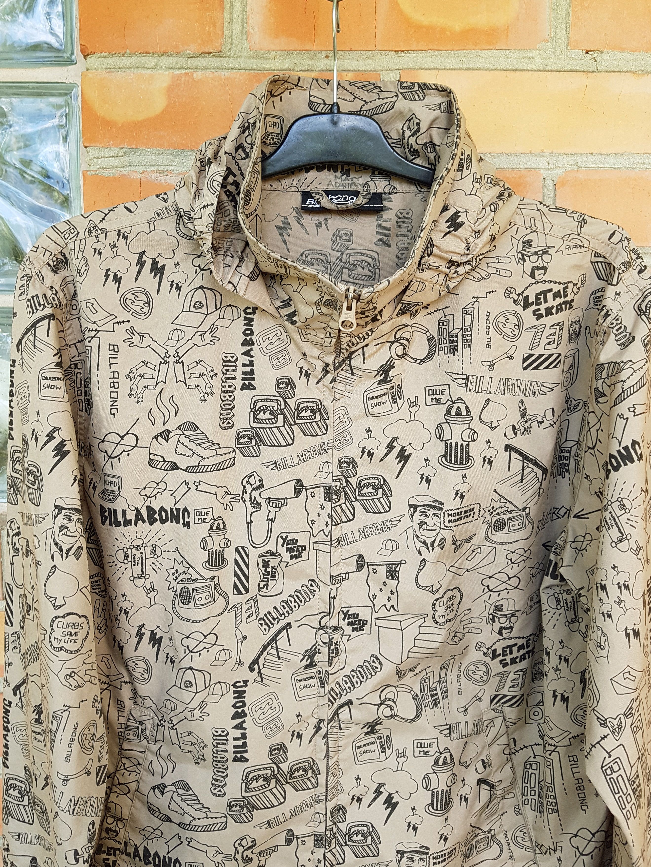 Billabong Billabong All Over Print Skate Windbreaker Full Zip sz S Size US S / EU 44-46 / 1 - 2 Thumbnail