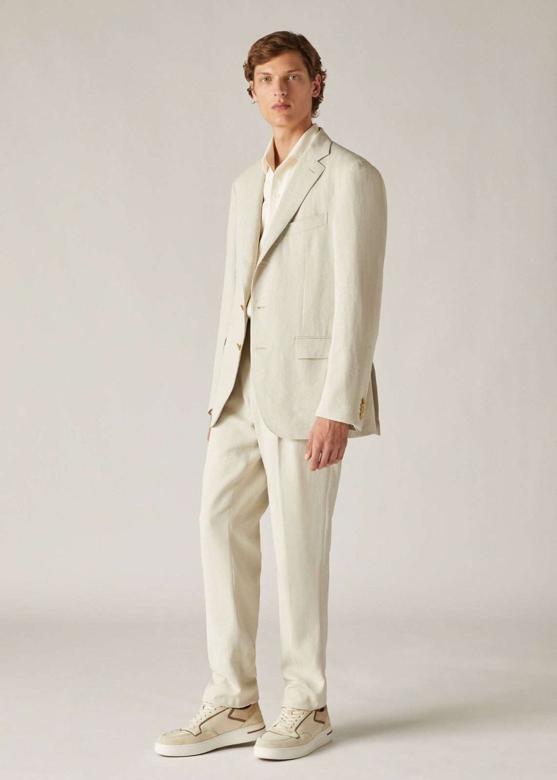 Loro Piana o1srvl11e0924 Torino Jacket in Off White Size US M / EU 48-50 / 2 - 3 Thumbnail