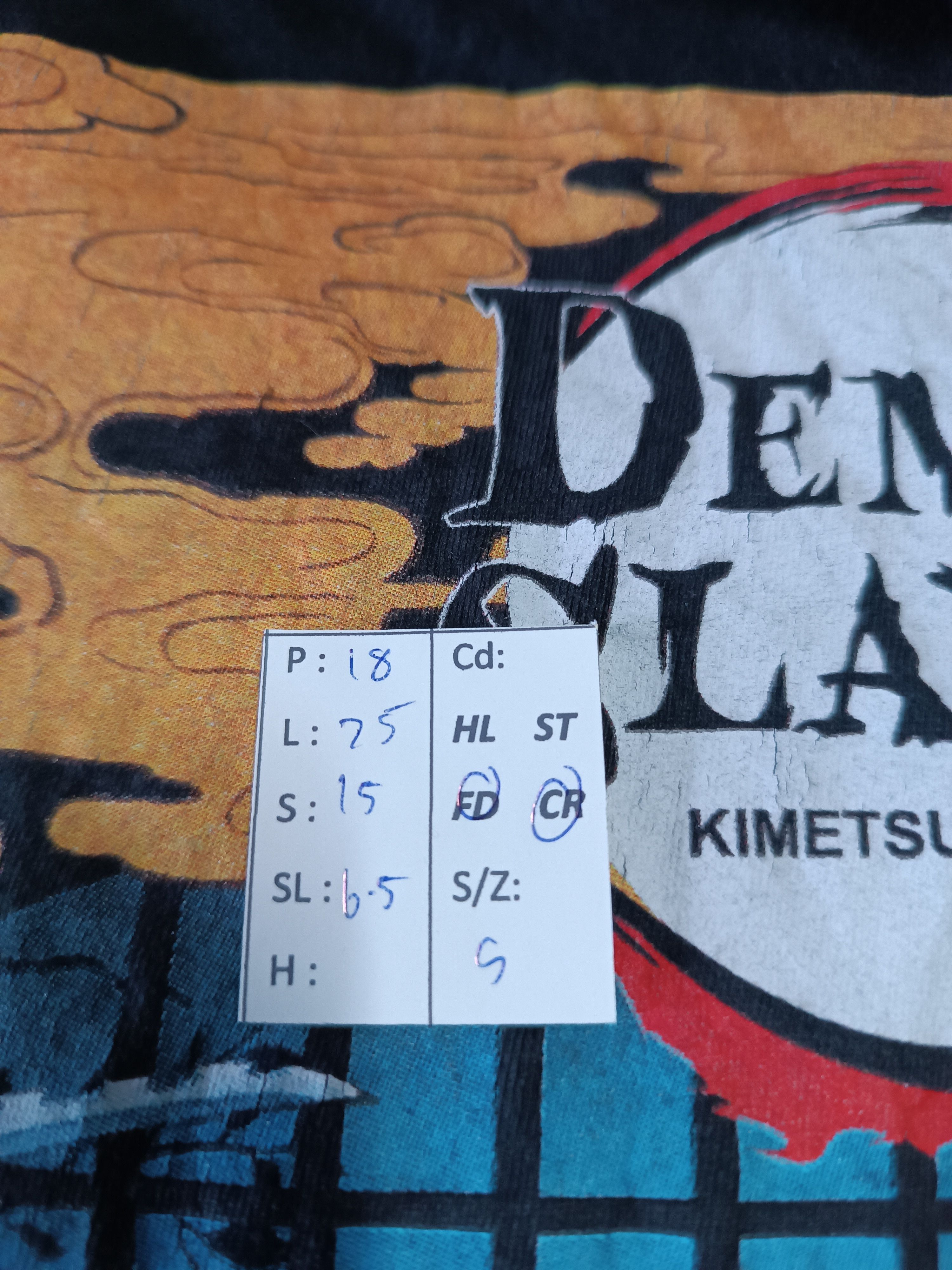 Anime VINTAGE DEMON SLAYER KIMETSU NO YAIBA LINEUP TEE bleach Size US S / EU 44-46 / 1 - 19 Thumbnail