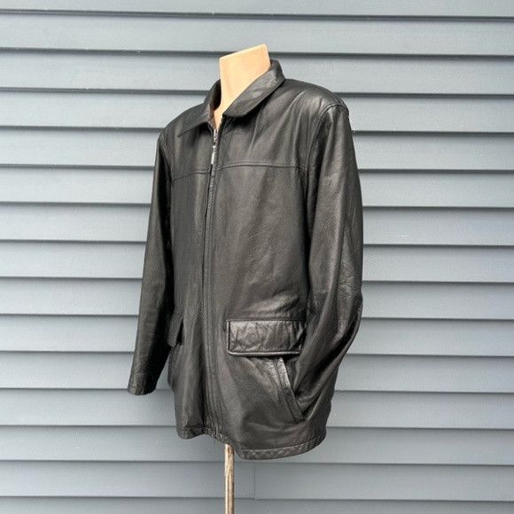 Wilsons Leather Vintage 90s Wilsons Leather M Julian Leather Car Coat Size US L / EU 52-54 / 3 - 2 Thumbnail