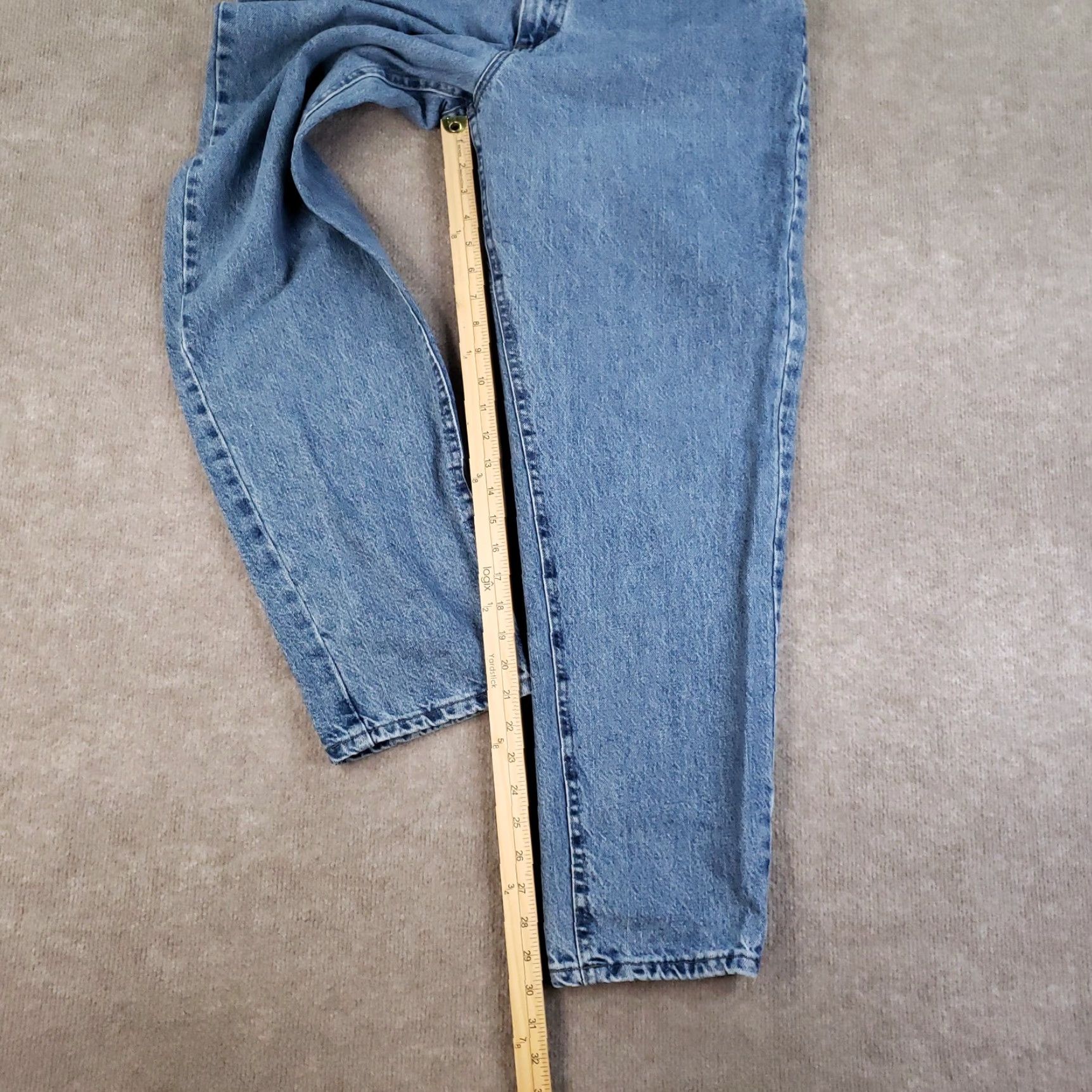 Lee VINTAGE Lee Jeans Womens 16 Blue High Rise Tapered Leg Relaxed Fit Denim 90s Size 38" / US 16 / IT 52 - 2 Thumbnail