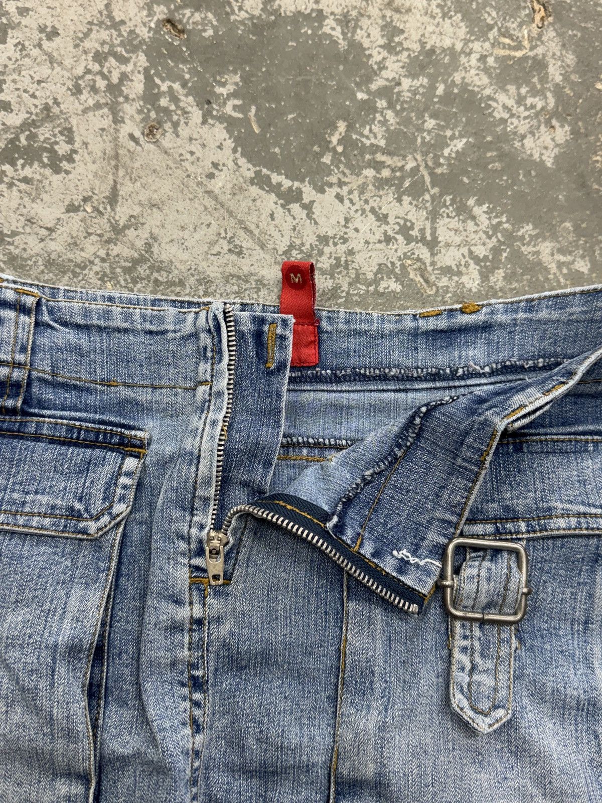 Vintage Vintage Denim y2k Mini Skirt Size 29" - 6 Thumbnail