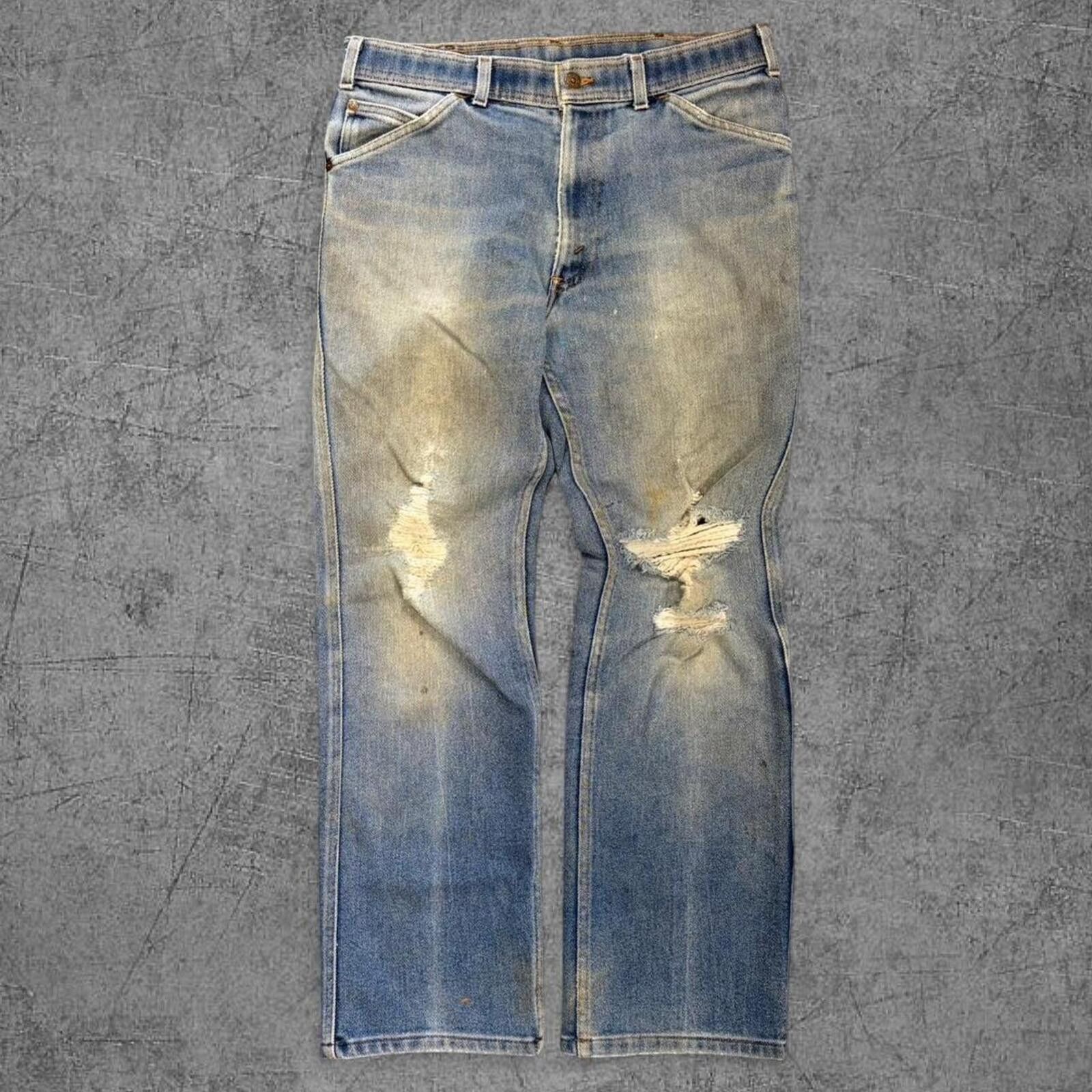 Levi's Vintage 1979 Levi 207 Orange Tab Bootcut Jeans Size US 33 - 3 Thumbnail