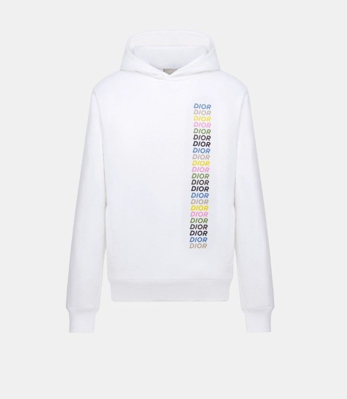 o1w1db11024 Relaxed-Fit Hooded SweatShirt in White