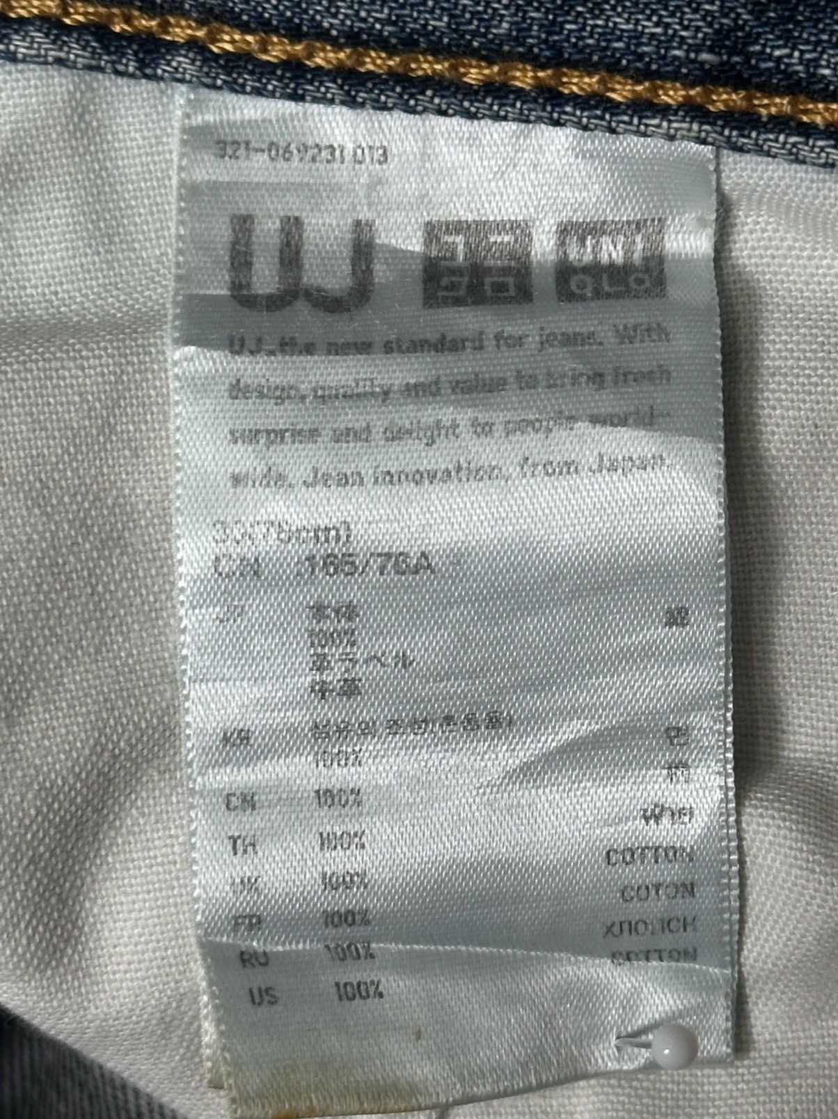 Uniqlo Vintage Uniqlo Distressed & Thunder Striked Vintage Looks Size US 32 / EU 48 - 14 Thumbnail