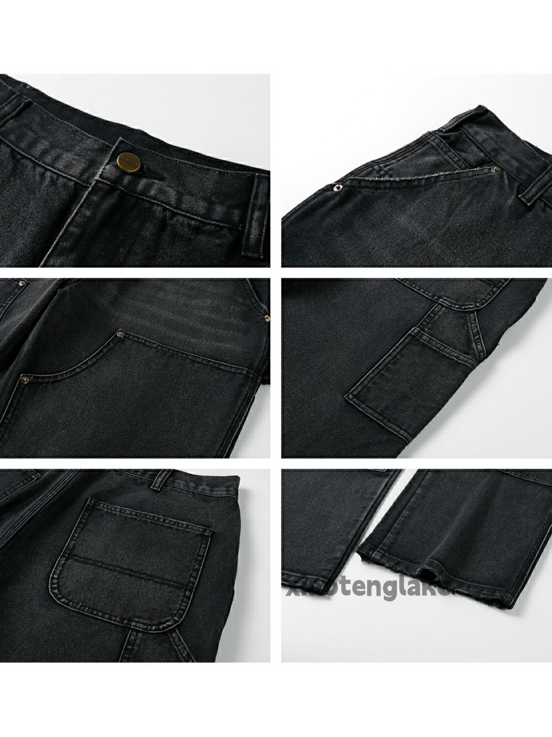 Jean × Vintage washed faded cleanfit yuppie carpenter cargo jeans Size US 36 / EU 52 - 4 Thumbnail
