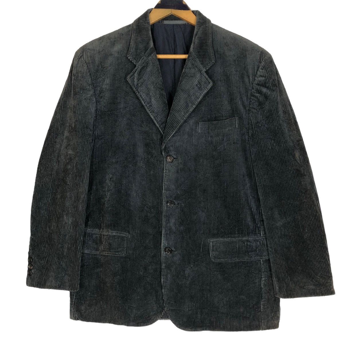 Comme des Garcons Vintage Comme Des Garcons Homme 1999 A/W Corduroy Blazer Size US M / EU 48-50 / 2 - 2 Thumbnail
