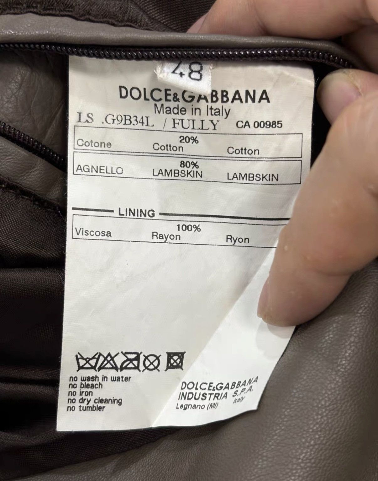 Dolce & Gabbana Dolce & Gabbana Mainline Leather Jacket J2 Size US M / EU 48-50 / 2 - 5 Thumbnail