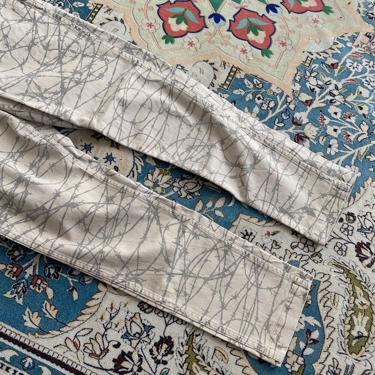 Hysteric Glamour ⛓️Hysteric Glamour⛓️Barbed Wire Pattern Chinnos Pants Size US 30 / EU 46 - 5 Thumbnail