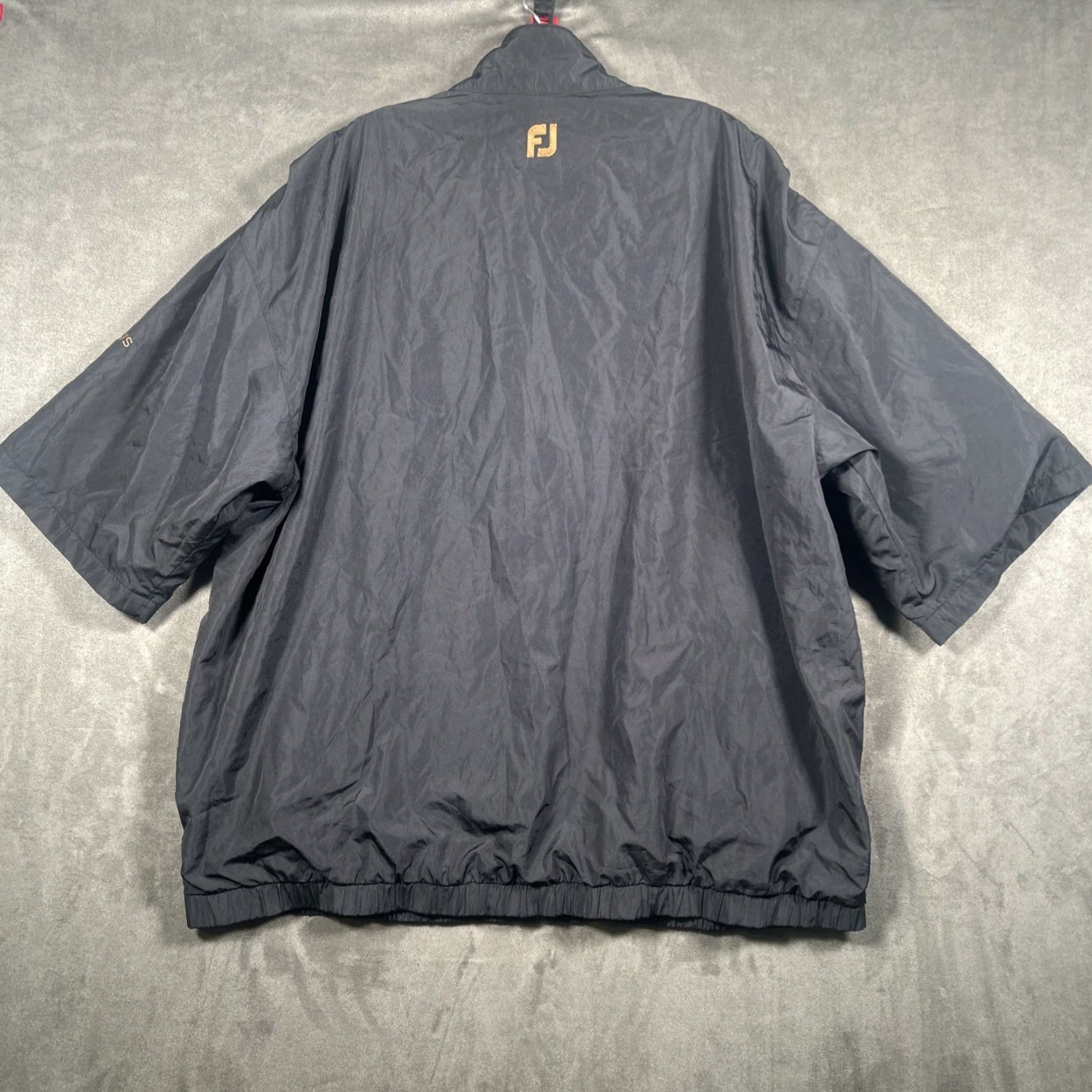 Footjoy FootJoy Golf Jacket Windbreaker Half Zip 1/2 Sleeve Black XL Men Size US XL / EU 56 / 4 - 7 Thumbnail