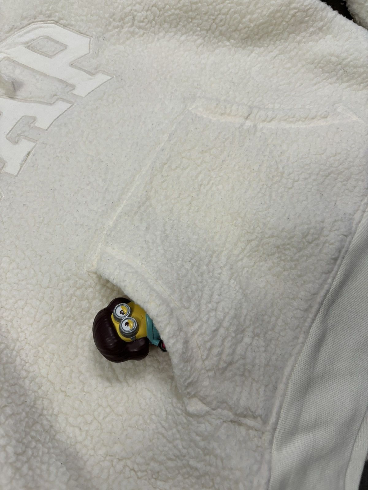Gap × Yeezy Gap White Cream Big Logo Sherpa Pullover Hoodie Size US M / EU 48-50 / 2 - 6 Thumbnail