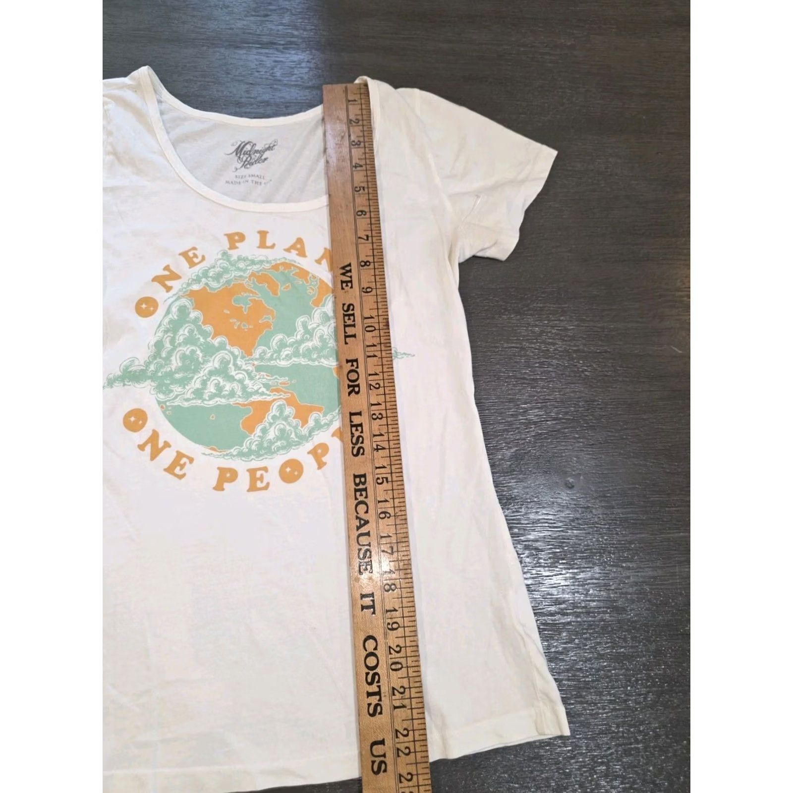 Vintage Midnight Rider One Plsnet One Earth Tee T-Shirt Women S White Size S / US 4 / IT 40 - 4 Thumbnail