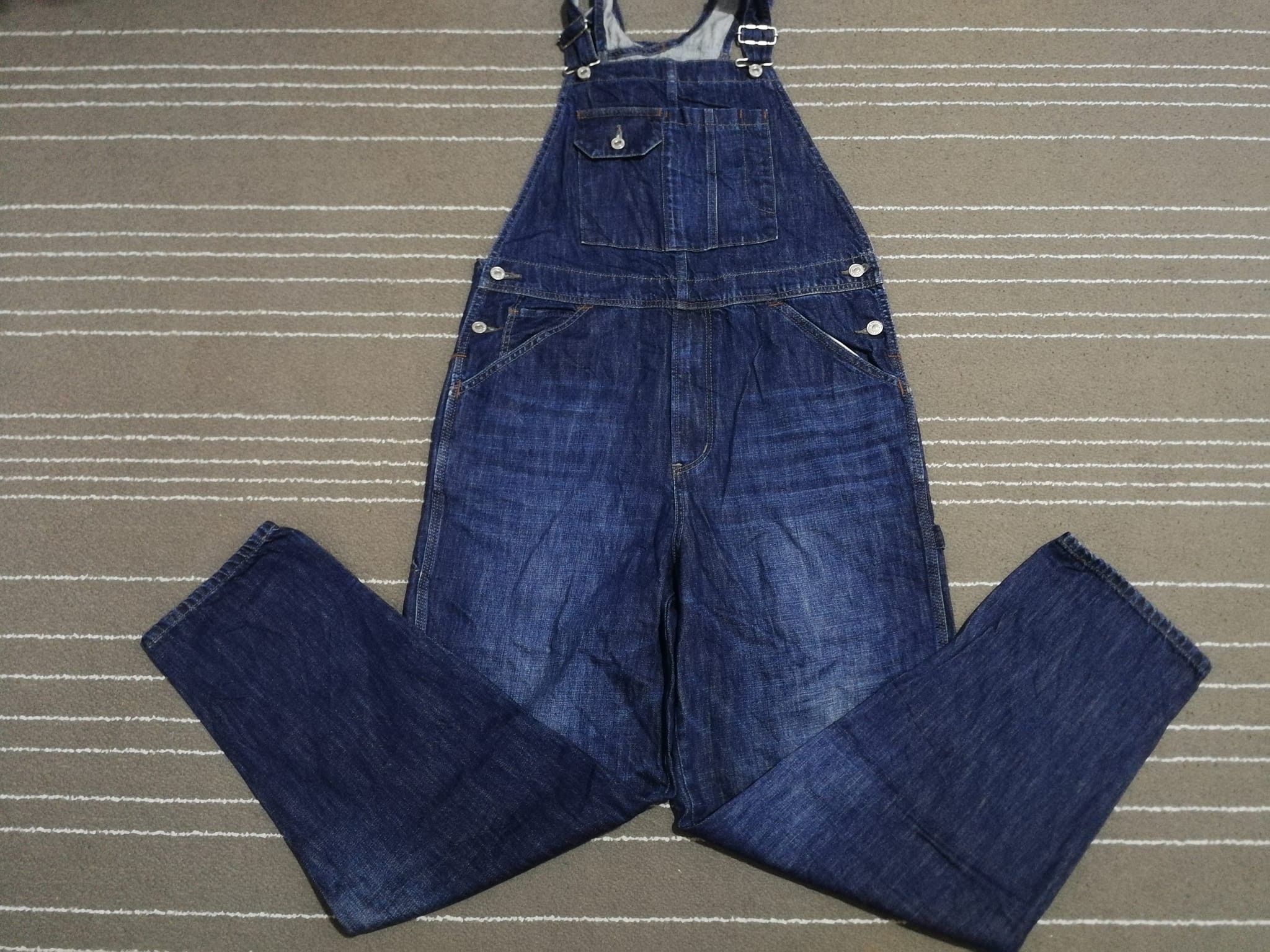 image of Edwin Overall Denim Unisex W30-35 in Blue, Women's (Size 32)
