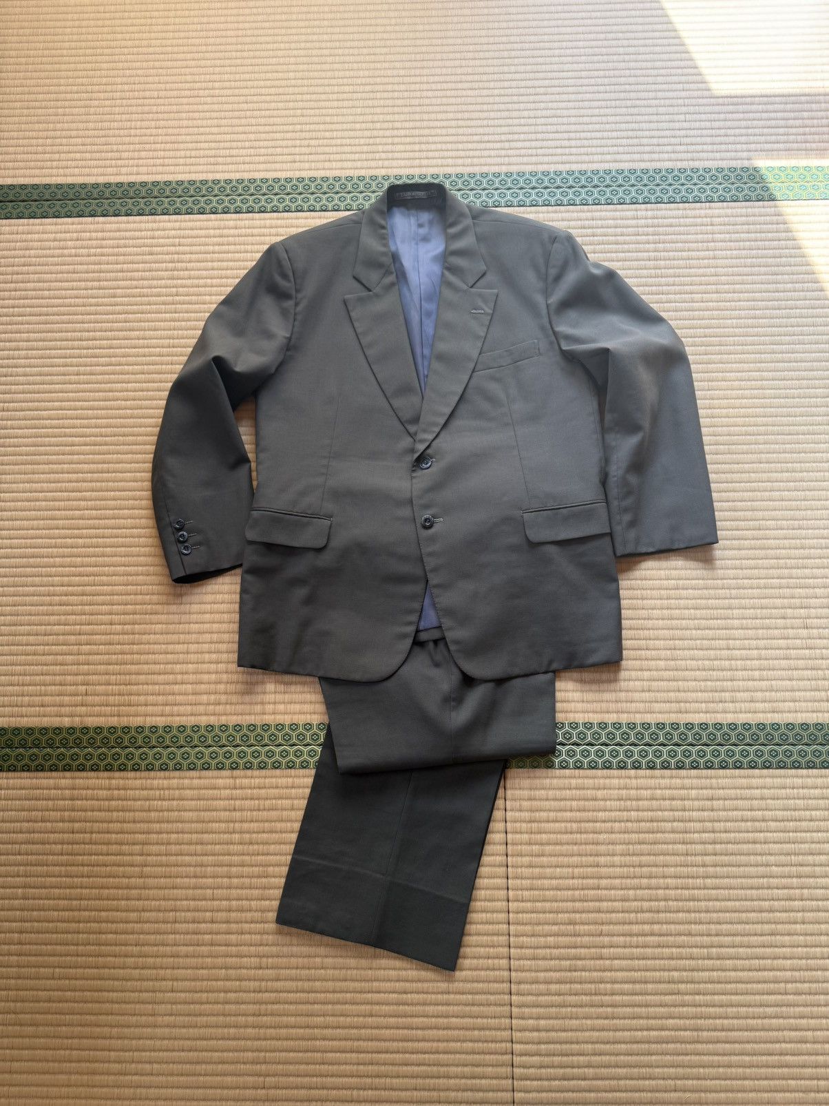 Other Spring&Autumn Vintage Japanese kobe Gabardine Suit Size 38R - 6 Thumbnail