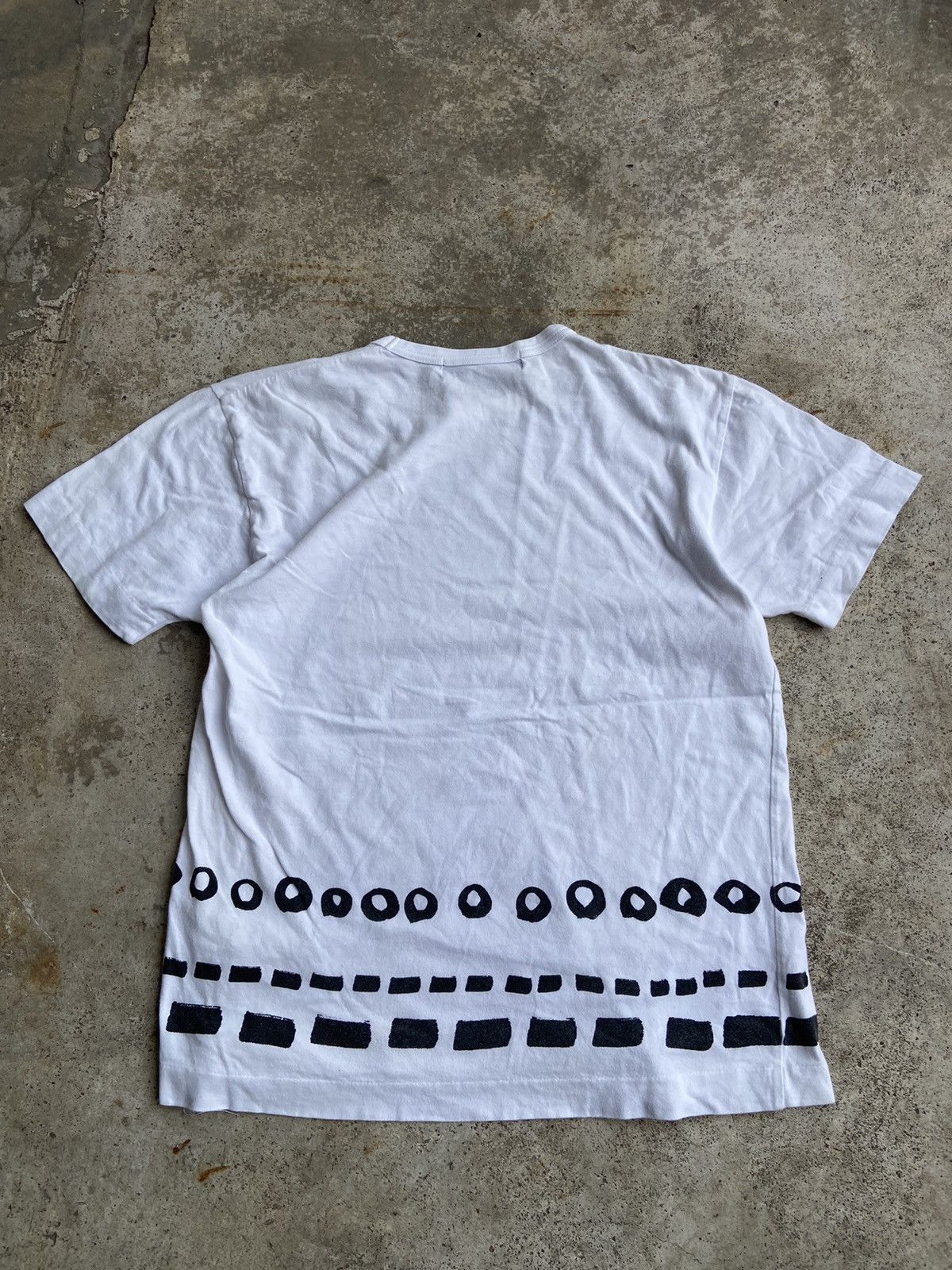 Comme des Garcons Archive AD2009 BLACK Comme des Garcons Circle Motif Shirt Size US L / EU 52-54 / 3 - 2 Thumbnail