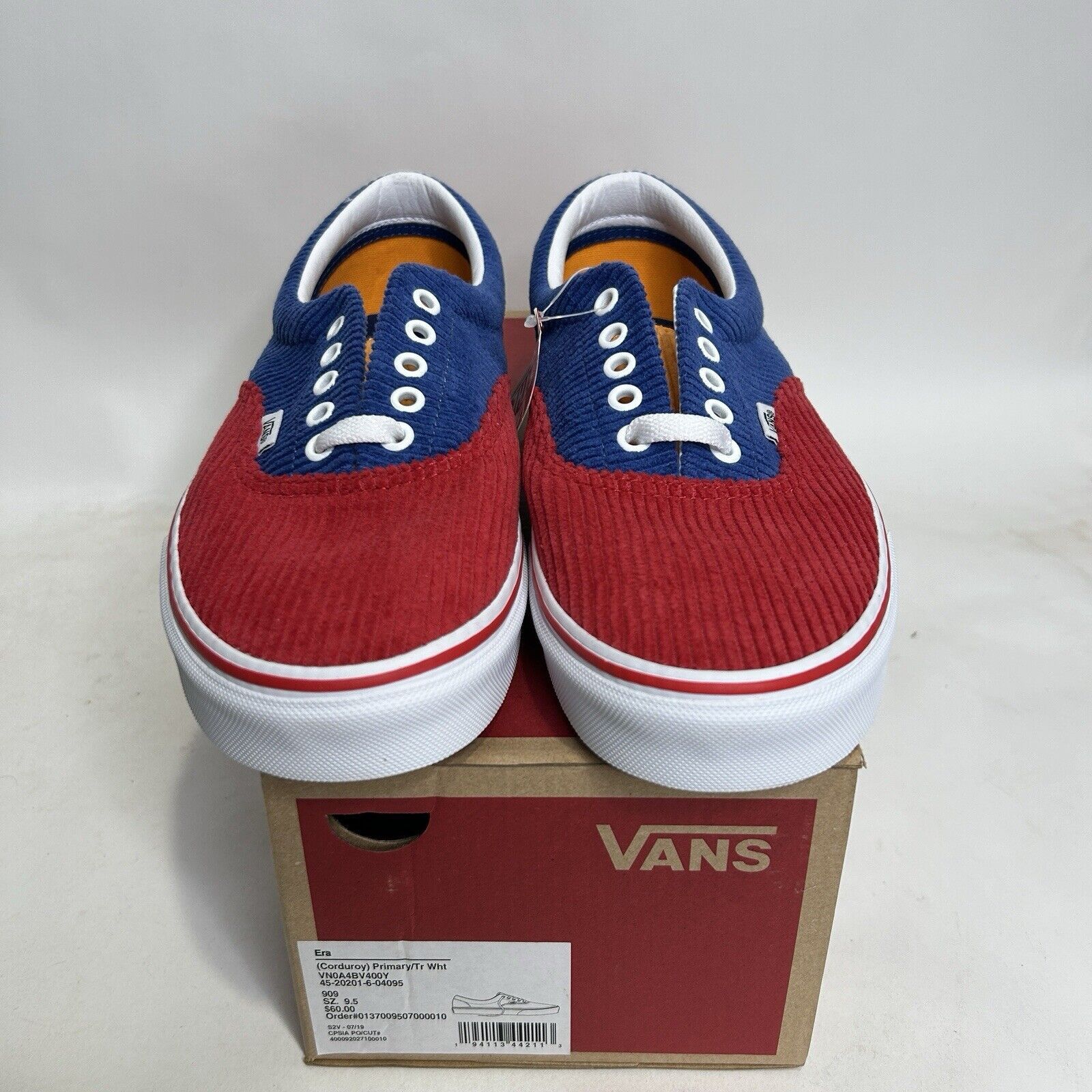 Vans VANS Era Corduroy “Blue Red Yellow” 2024 Size US 9.5 / EU 42-43 - 2 Thumbnail