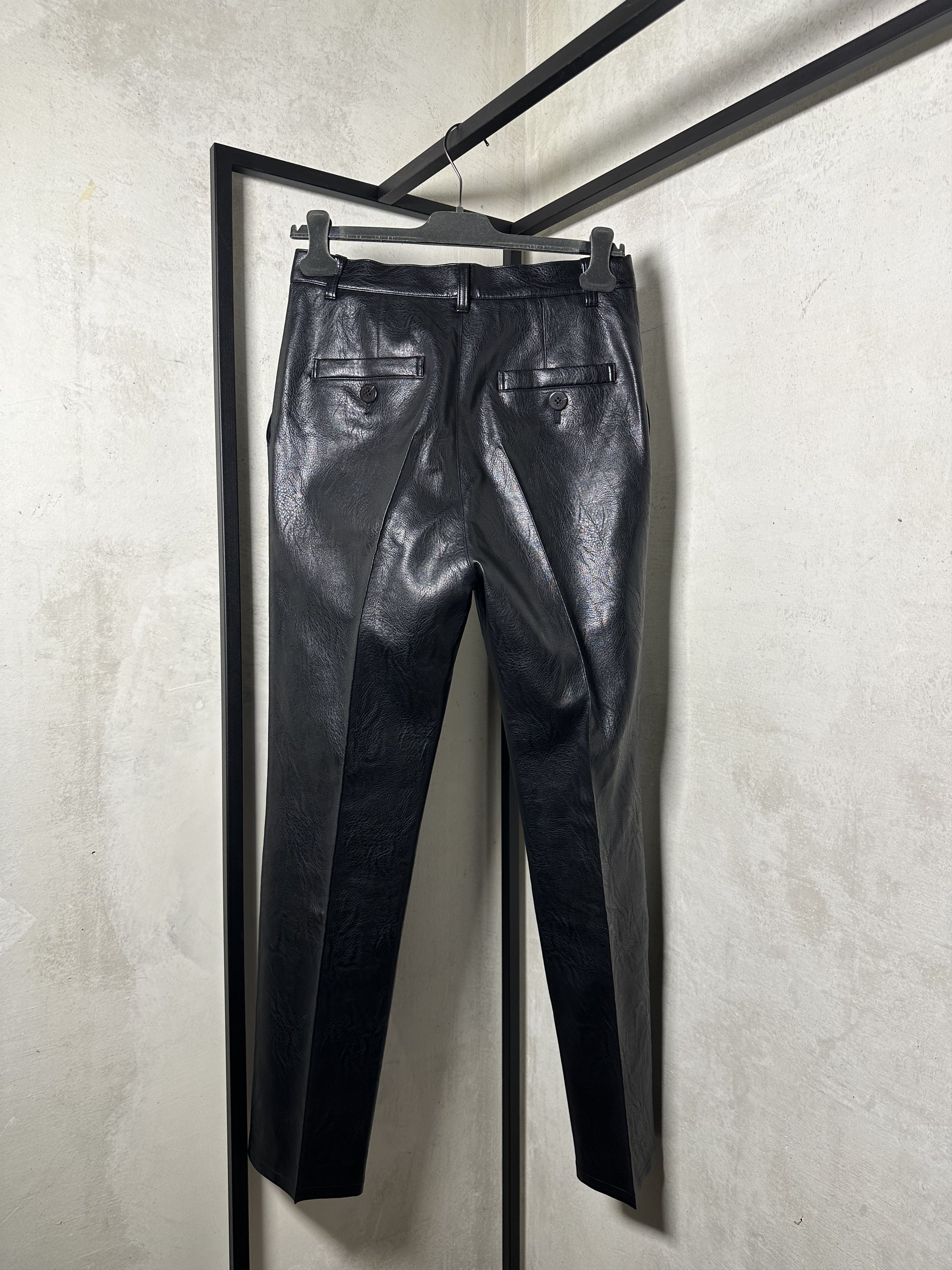 Akira Akiranaka Vegan Leather Straight Pants Size 28" / US 6 / IT 42 - 5 Thumbnail