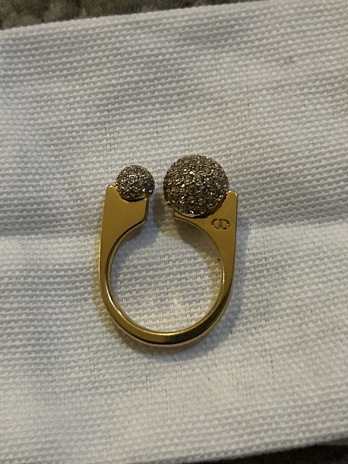 DIOR TRIBALES NEW LOOK RING Gold-Finish Metal Silver-Tone