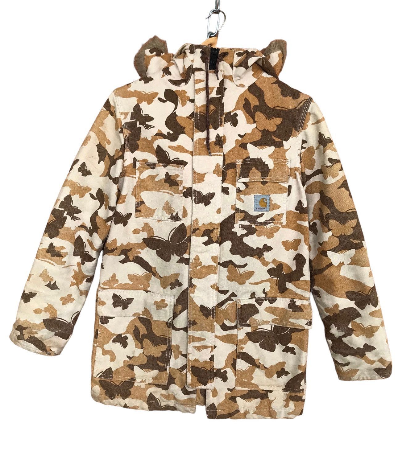 CARHARTT Duck Cotton Butterflies Camouflaged Jacket