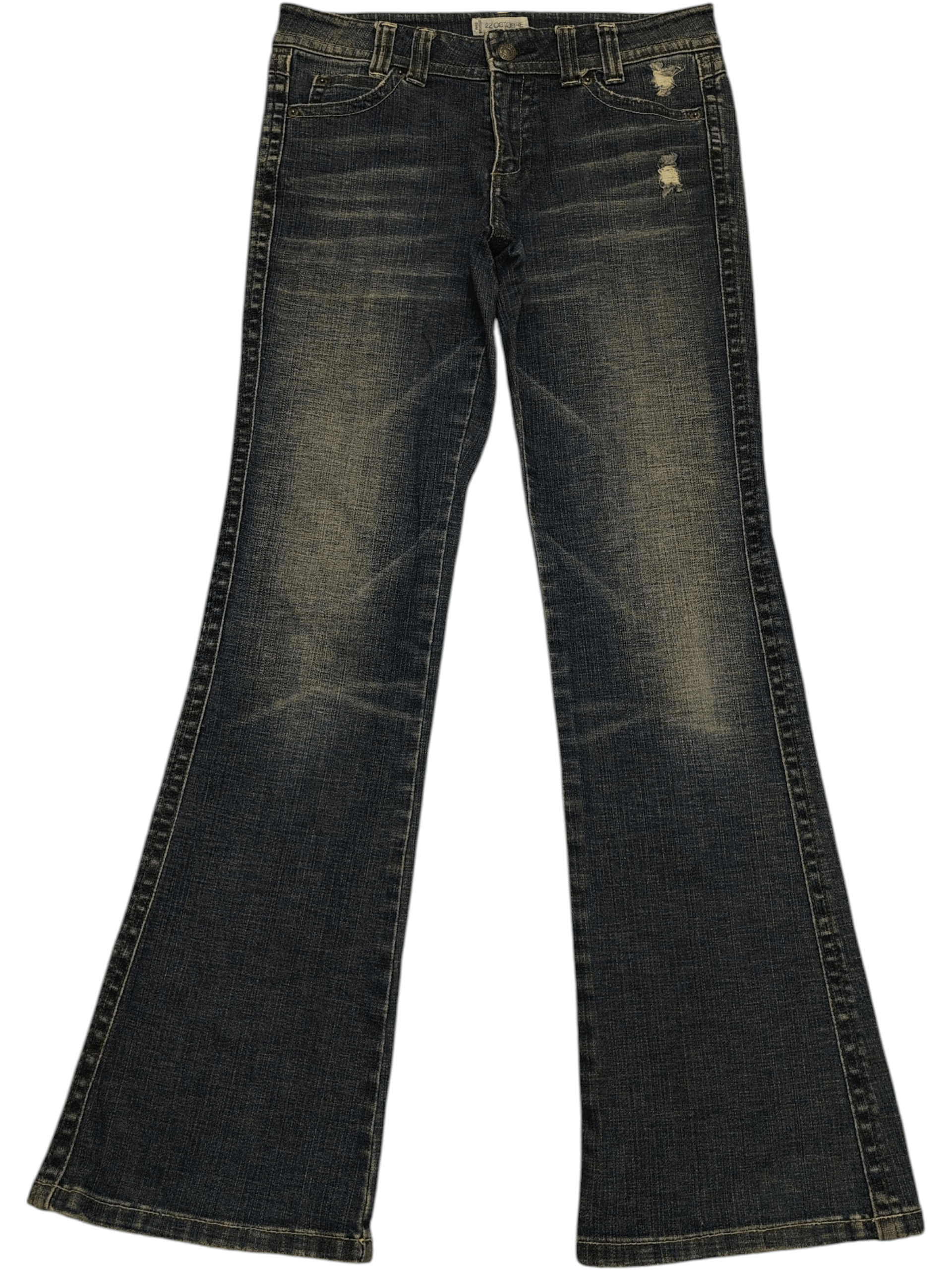 Le Grande Bleu (L.G.B.) Japanese 22 octobre Flared Jeans Bootcut Size 30" / US 8 / IT 44 - 2 Thumbnail