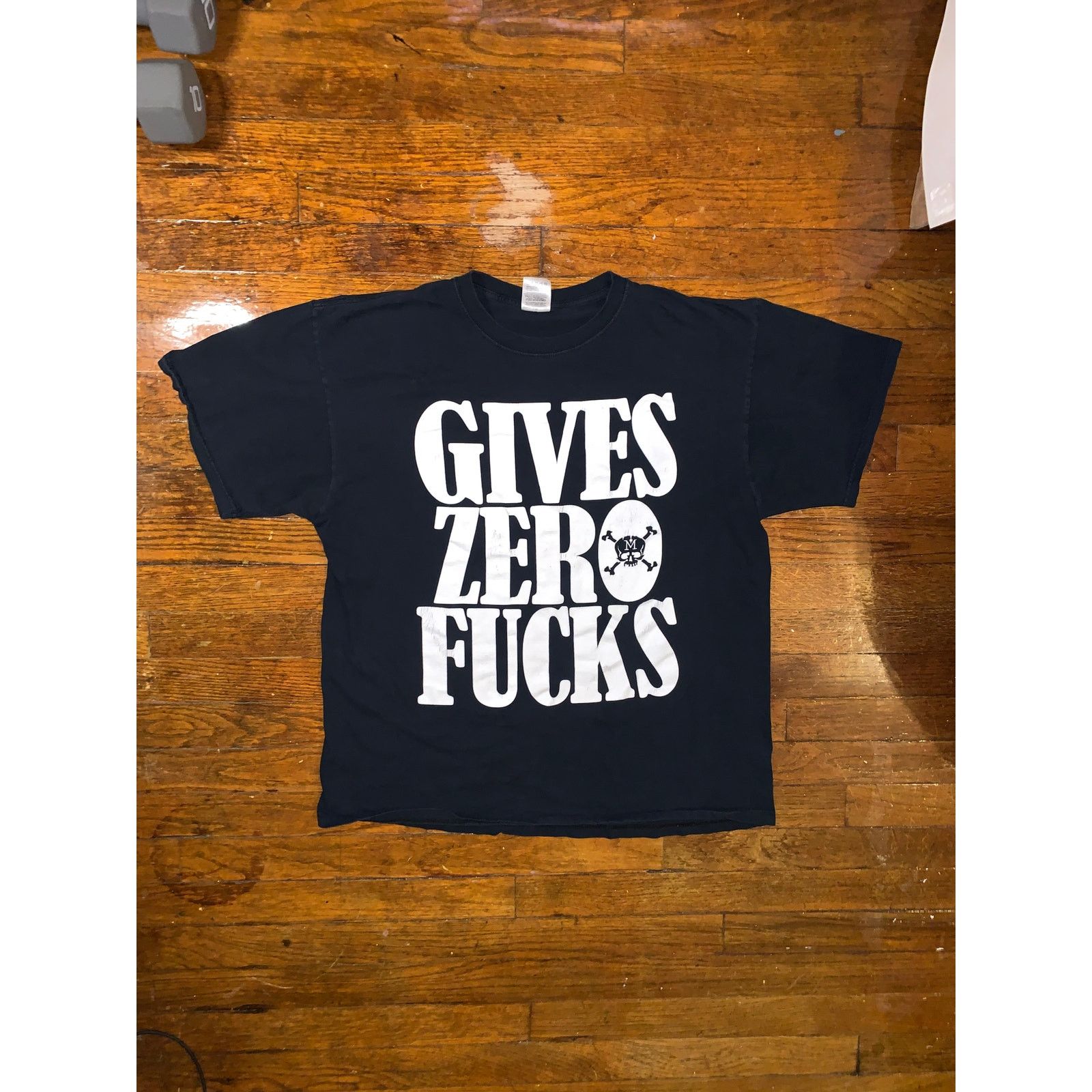 Fruit Of The Loom × Other × Vintage Gives Zero Fs Skull Graphic T Shirt XL Mutiny Tattoo Size US XL / EU 56 / 4 - 3 Thumbnail