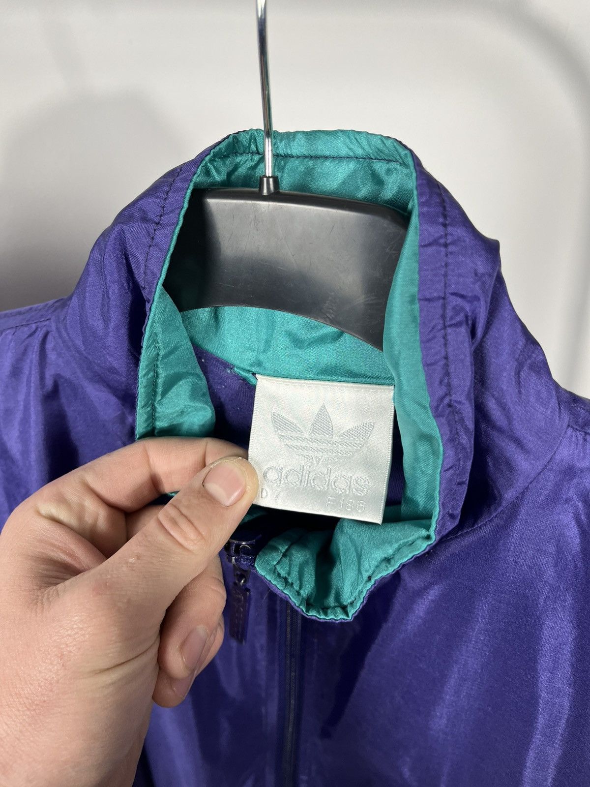 Adidas Vintage Adidas Purple Track Suit Windbreaker Jacket Pants Size US XL / EU 56 / 4 - 6 Thumbnail