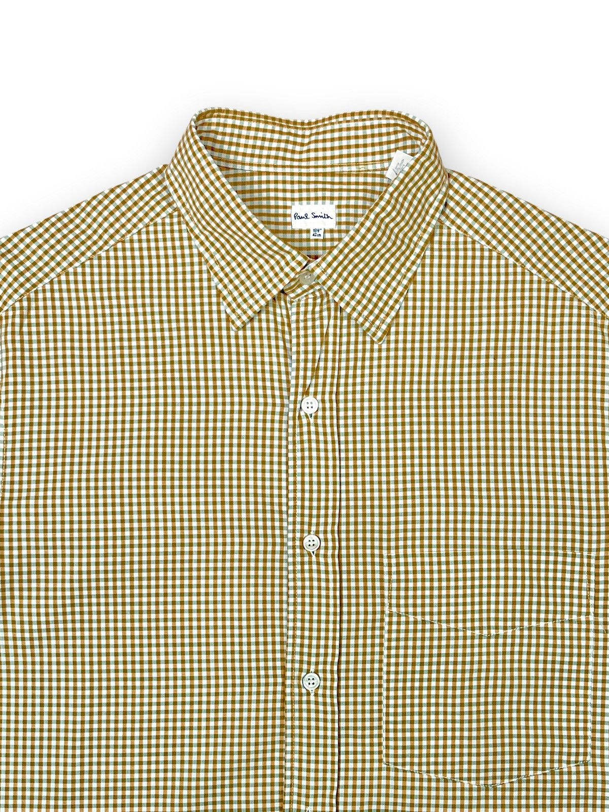 Paul Smith 90s Paul Smith Made In Ireland Vintage Gingham Button Up Size US XL / EU 56 / 4 - 2 Thumbnail