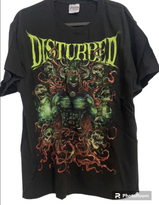 Image of Hanes Vintage Disturbed Band Tee in Black, Men's (Size XL)