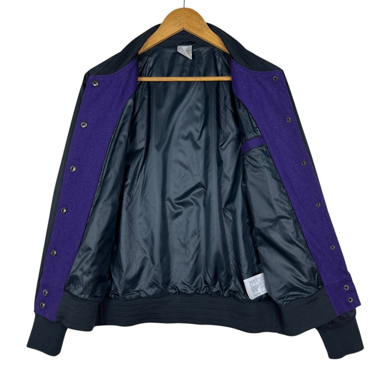 Nike 🔥 Nike Purple Varsity Bomber Jacket Size US M / EU 48-50 / 2 - 8 Thumbnail